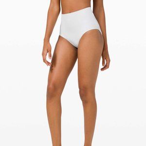 Lululemon Deep Sea High Waist Swim Bottoms White (6, NWT)